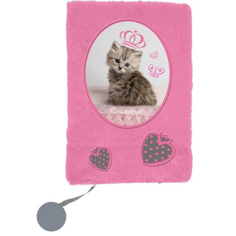 Pamiętnik pluszowy Paso A5/80 Studio Pets Kot Różowy
